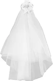 [VALICLUD] Elegant Bridal Pearl Veil Women's Headpiece Accessory Tulle Wedding Veil