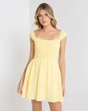 [Rumor] Rumor Women's Amilee Dress in Yellow Size 4 4 Yellow