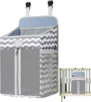 Diaper Organizer for Crib - Crib Diaper Organizer for Baby Stuff,Nursery Organizer and Baby Diaper Caddy for Nursery Storage