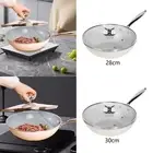 Nonstick Wok with Lid Induction Cookware Pan Flat Bottom Fry Wok Ceramic Fry Pan