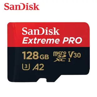 【現貨免運】SanDisk Extreme PRO 128GB 高速 記憶卡 microSD U3 V30 GoPro 空拍機適用