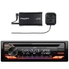 JVC Single DIN CD Player USB AM/FM Stereo Bluetooth Receiver, SiriusXM Tuner Kit