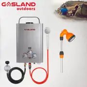 GASLAND Portable Gas Hot Water Heater System Caravan With Shower Stand