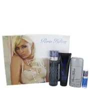 Paris Hilton by Paris Hilton Gift Set -- 3.4 oz Eau De Toilette Spray + 3 oz Body Wash + 2.75 oz Deodorant Stick + .25 Mini EDT Spray for Men