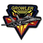 EA-18 Growler Embroidered Patch – With Hook and Loop