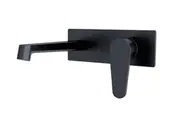 VITO WALL BASIN MIXER WITH OUTLET MATT BLACK