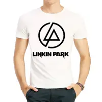 在飛比找蝦皮購物優惠-林肯公園T恤衫經典樂隊印花短袖春季衣服男女Linkin Pa