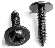 SWORDFISH 64959-100pcs Phillips Washer Head Tap Screw for Ford 56912-S2
