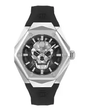 Philipp Plein Mens Stainless Steel 45mm Strap Fashion Watch