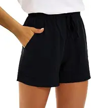 [Generic] Women's Shorts Casual Sweat Drawstring Hiking Quick Dry Spring Outfits Summer Lounge Shorts