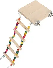 Pet Platform Ladder Outdoor Perch Budgie Bird Parrot Ladder Stand Large Climbing Indoor Ladders Block Ai Natural Foraging Frame Playing Parakeet Ladder Wooden