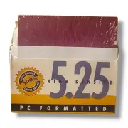 5.25" Premium High Density Diskettes PC Formatted, 25 Pack With Sleeves Included