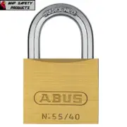 ABUS 55/40 Solid Brass Padlock with Hardened Steel Shackle