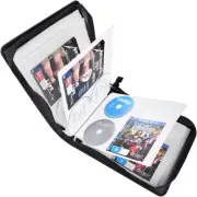 DVD Storage Case, 160 Capacity CD Media Collection Bag Case Covers Disc Booklets