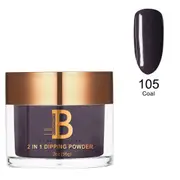 Billionaire SNS Gelish Dip Dipping Acrylic Nail Powder 105 Coal 56g