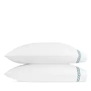 Matouk Classic Chain Standard Pillow Case, Pair