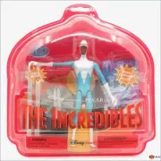 Disney Pixar the Incredibles Frozone action figure w/ ring collector card - worn
