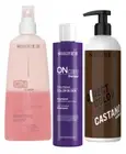 Colour Hair Shampoo, Stabilise Spray & Ammonia Free Pre-Mixed Colour – Brown