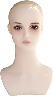 KiBcsLic Female Mannequin Head Wig Stand for Beginner Stylists in