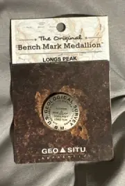 LONGS PEAK US Geological Survey Medallion Rocky Mountain National Park RMNP 14er