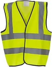 HiFEN® Kids High Visibility Reflective Vest, Children's Safety Vis Jacket with Reflective Strips Visible and Safe 4-15 Years