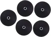 LALADEFIEE 5Pcs Rubber Coated Base LED Light Bar Mounting Brackets Durable Spotlight Holder for Car Roof Equipment Scratch Design for Secure Installation