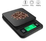 Digital Kitchen Scale High Precision Portable Coffee Timer Tray 2kg/1g 1kg/0.1g
