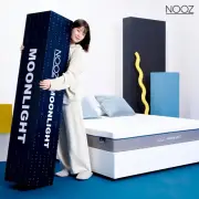 【Lunio】NoozMoonlight雙人加大6尺記憶竹炭床墊(英國工藝涼爽透氣 專為台灣人所打造 低預算必收)