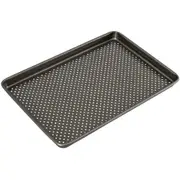 Bakemaster Perfect Crust Carbon Steel 39.5x27cm Baking Tray Pan Rectangle Grey