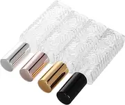 12ml Mist Spray Bottles Set of 4 Portable Perfume Atomizers Refillable Glass Travel Bottles for Essential Oils
