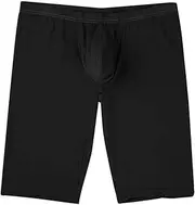 [FEESHOW] Mens Bulge Pouch Tight Shorts Quick Dry Compression Base Layer Shorts Sports Workout Gyms Short Pants