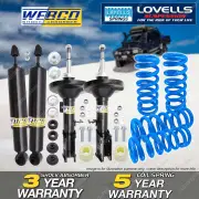 F + R Webco Shock Absorbers Lovells Raised Springs for Holden Commodore VZ Wagon