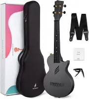 Enya Concert Ukulele Nova U 23’’ Carbon Fiber Travel Ukulele with Beginner Kit I