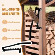 Log Firewood Kindling Splitter Hand Manual Wood Splitting Tool Wall-mounted
