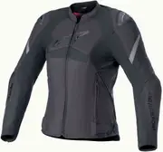 Alpinestars Stella T-GP Plus R V4, textile jacket women , color: Black/Black , size: S