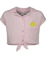 Girls Print Tie Front Shirt