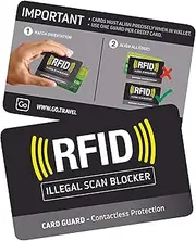 [Go Travel] Go-Travel RFID Card Guard, Black, One Size