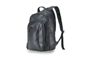 Tosca Vegan Leather Backpack Mens Multi-Pocket Travel School Work Bag Black
