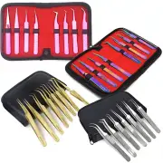 Eyelash Tweezer False Fake Lashes Extension Applicator Tool Tweezers Set (Pick)