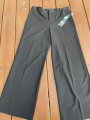 Laure Ralph Lauren Black Flat Front Pants 8P NWT MSRP $99.00