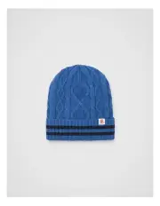 [Seed Heritage] Cable Knit Beanie in Moody Blue