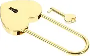 2pcs Heart Lock Diary Book Padlock Small Suitcase Padlocks Keys Decorative Lock