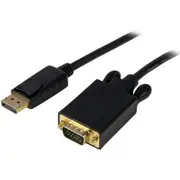 StarTech.com 6ft (1.8m) DisplayPort to VGA Cable, Active DisplayPort to VGA Adapter Cable, 1080p Video, DP to VGA Monitor Conver