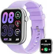 mingwear Smart Watch for Women Bluetooth Call (Answer/Make Call), 1.83" Full Touch Screen Smartwatch Fitness Watches with Heart Rate Sleep Monitor,Sports Modes,Activity Tracker for Android iOS
