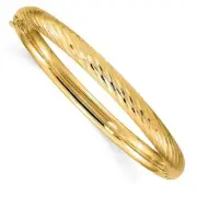 14K Solid Yellow Gold 4.75mm Bangle Bracelet