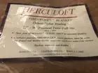 UInused Vintage Chatham Herculoft Fiberwoven Light Brown Blanket 72 X 90