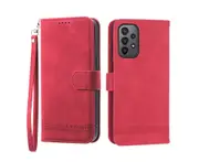 Flip Leather Wallet Case for Samsung Galaxy A23 5G/4G - Red