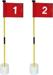 Mini Golf Putting Green Flag and Hole Cup for Yard Practice Set, Golf Pin Flag H