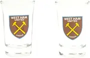 West Ham United FC 2pk Shot Glass Set