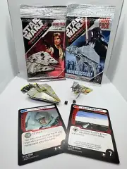 (2x) Star Wars TCG Sealed Pocketmodel Ground Assault and Base Wizkids 2 Pack Lot